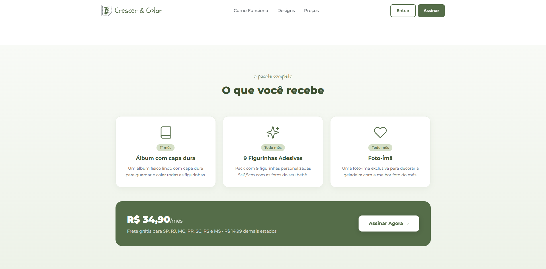 O que você recebe